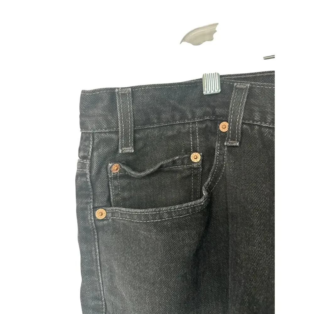 Levi's Jeans Men's Black 550 Relaxed Fit Straight Leg Cotton Rugged Size 42 x 30